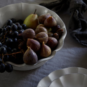 Rosa Collection Serving Bowl 12" in White