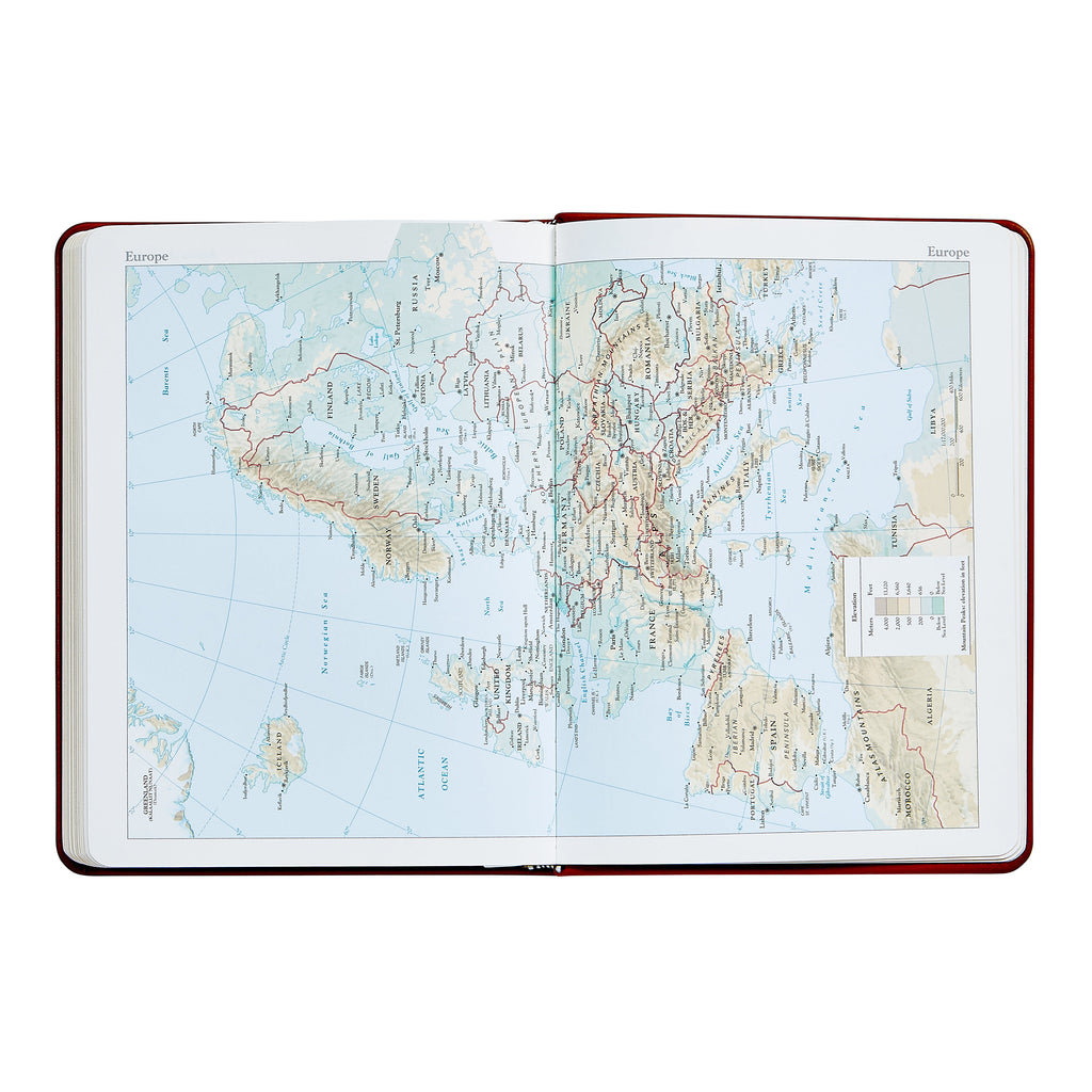 2026 Desk Diary in Bordeaux Leather