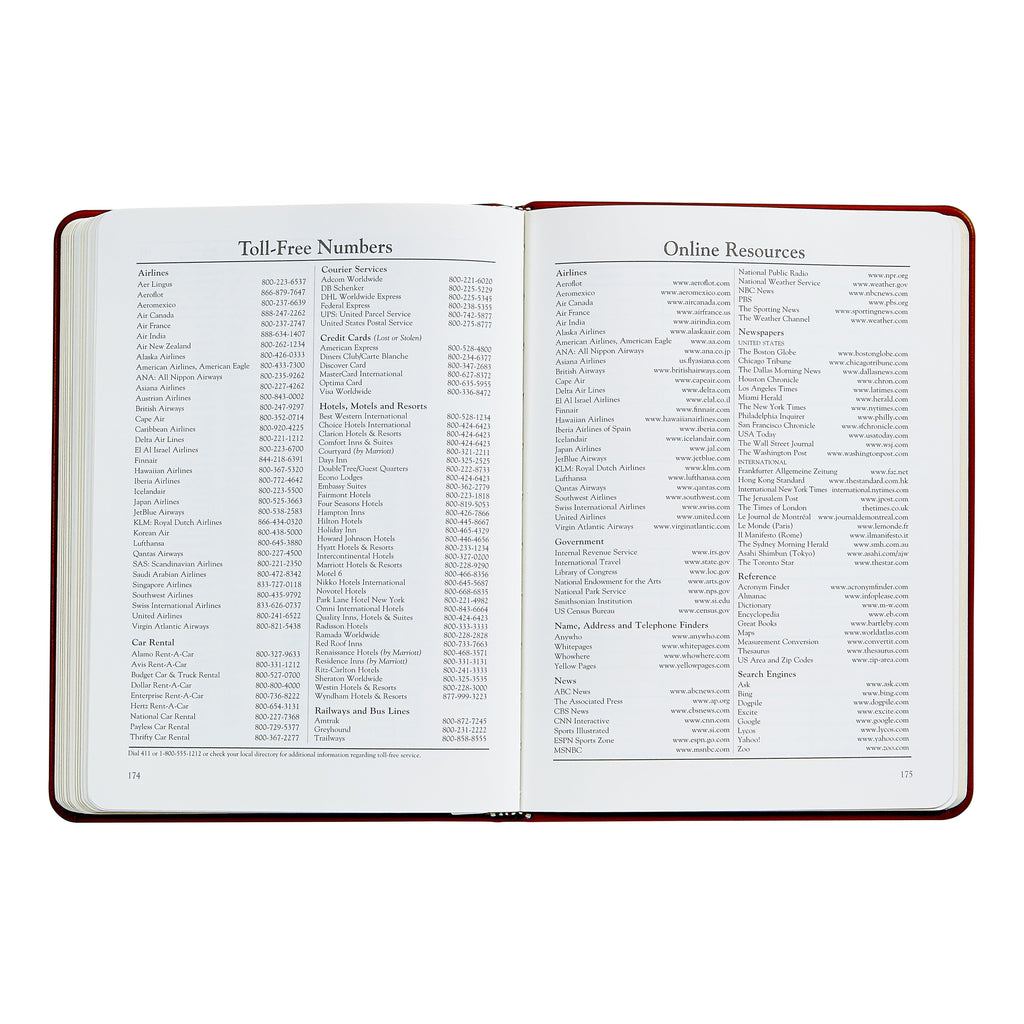 2026 Desk Diary in Brown Leather