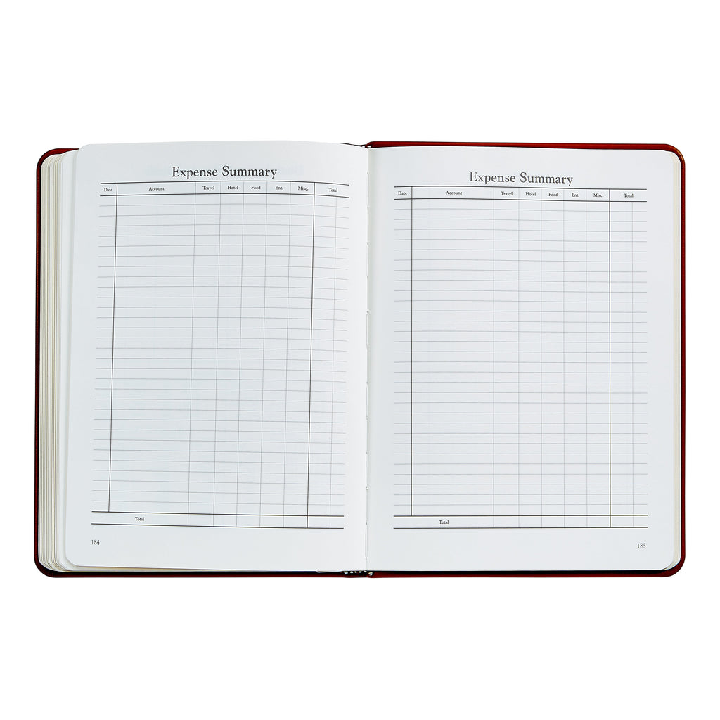 2026 Desk Diary in Brown Leather