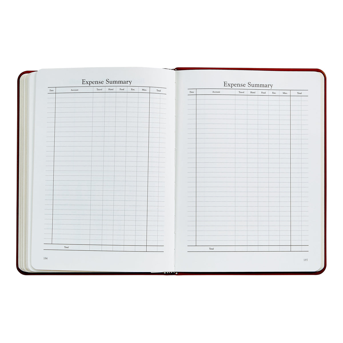 2026 Desk Diary in Brown Leather