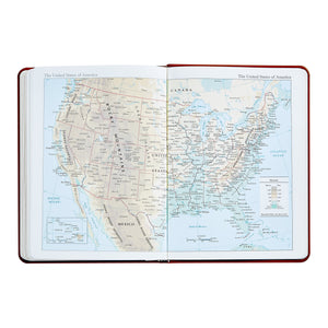 2026 Desk Diary in Blue Pepple Grain Leather