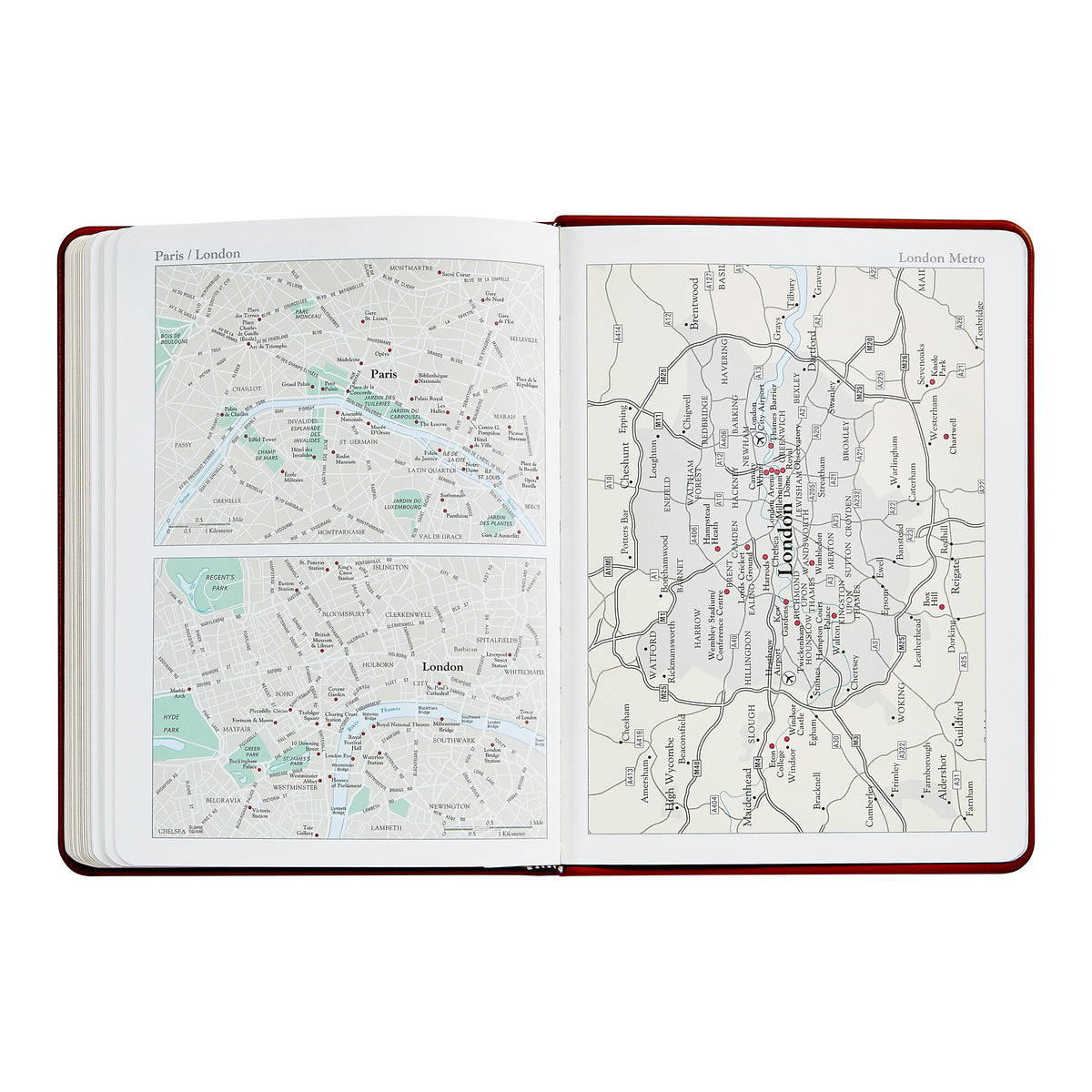2026 Desk Diary in Brown Leather