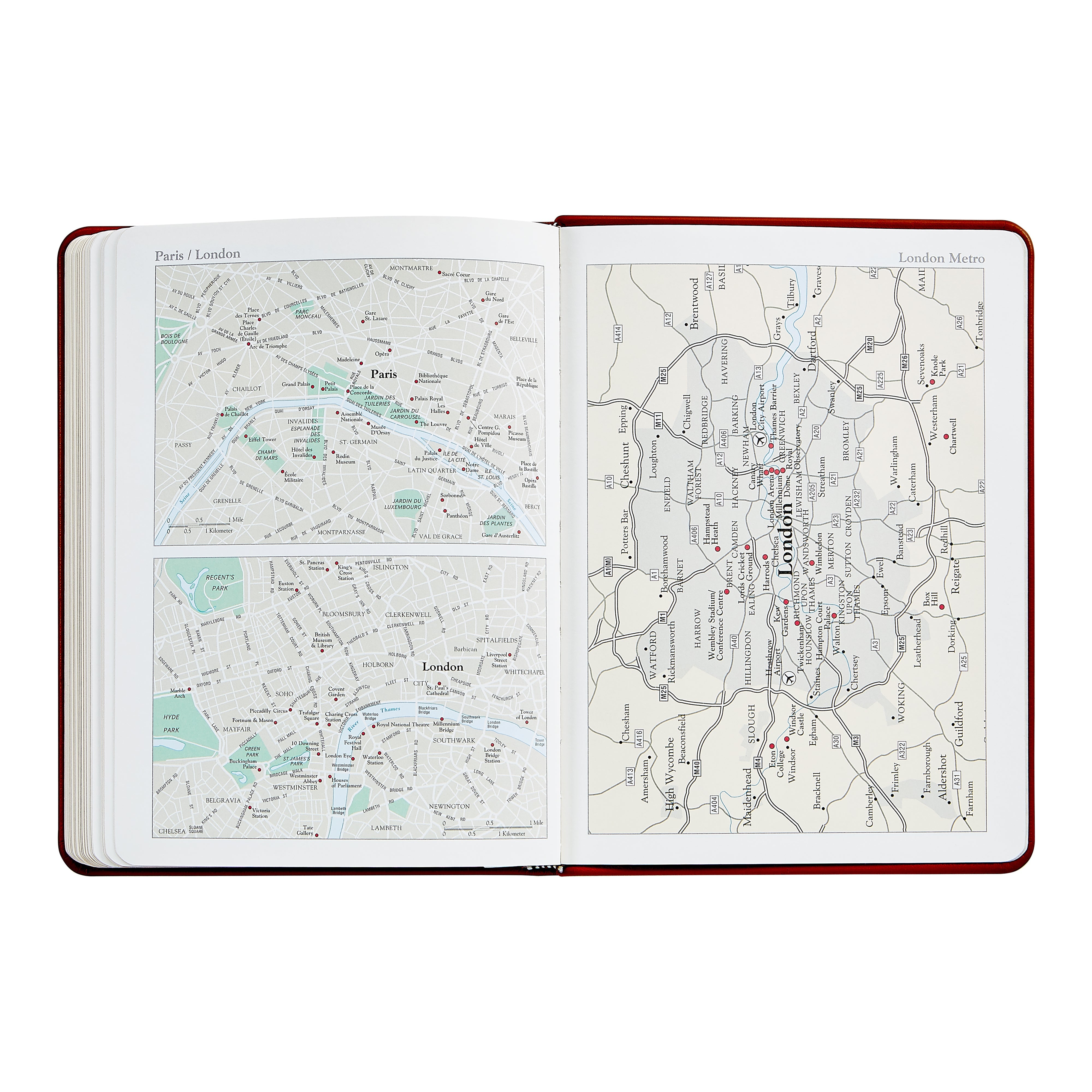2026 Desk Diary in Beechwood Pebble Grain Leather