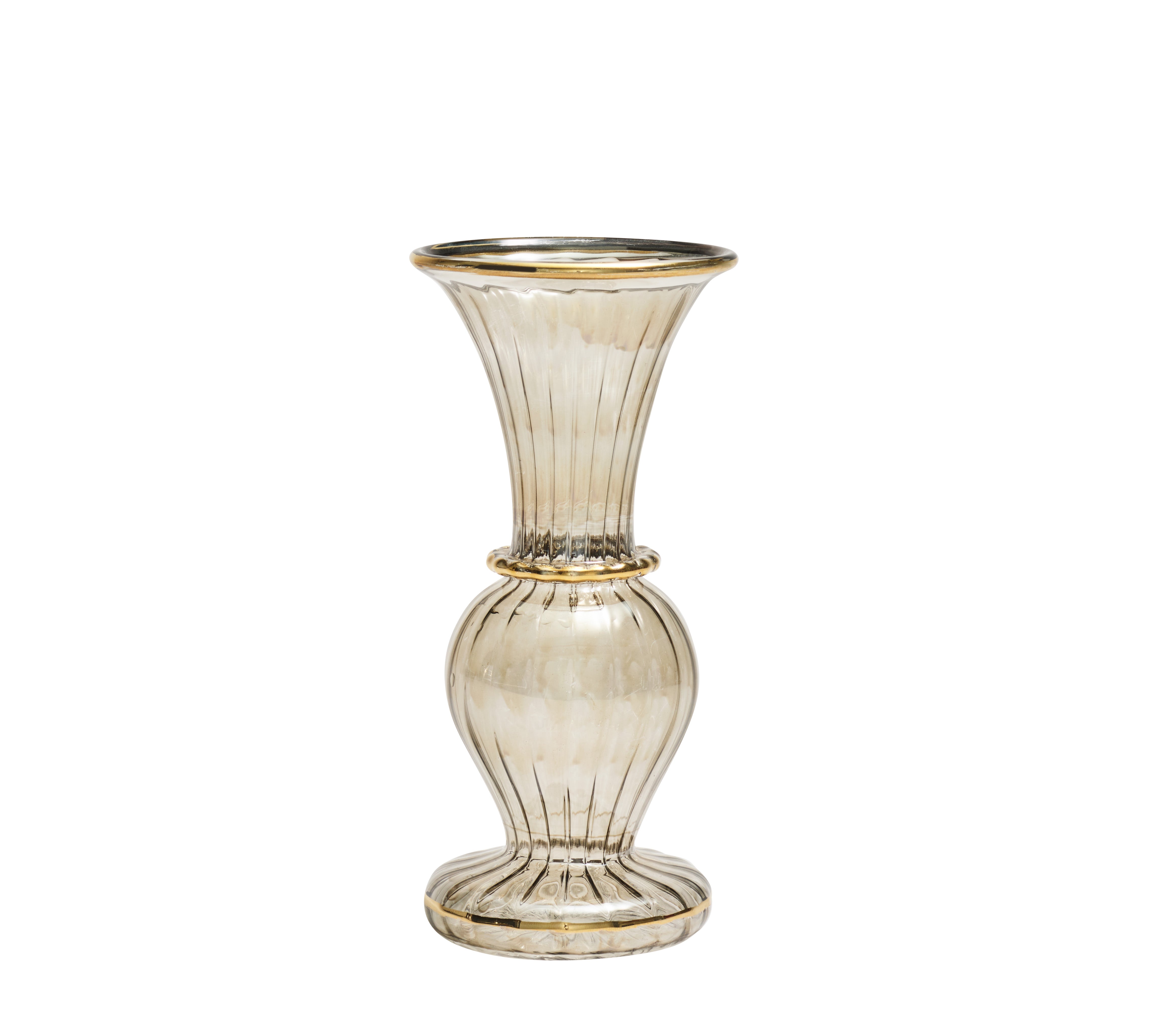 Trumpet Bud Vase in Smoke