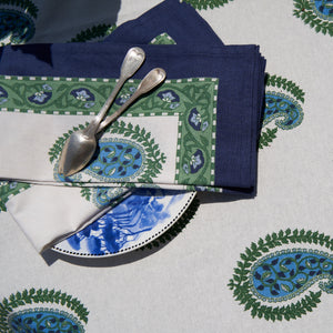 Cassis Napkins in Blue & Green, Set of 6