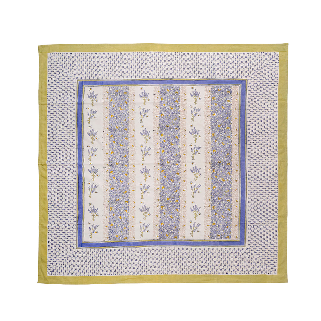 French Tablecloth Lavender Bouquet Purple