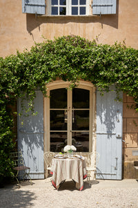 Eze 60x60 Tablecloth in Ivory & Red