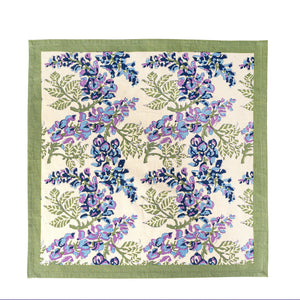 Wisteria Green & Blue Napkins, Set of 6