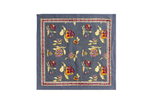 Pansy Napkins Red & Grey, Set of 6