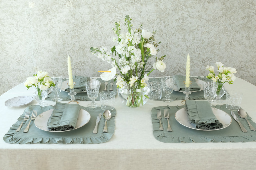 Ruffles Sea Sonen Napkin, Set of 4