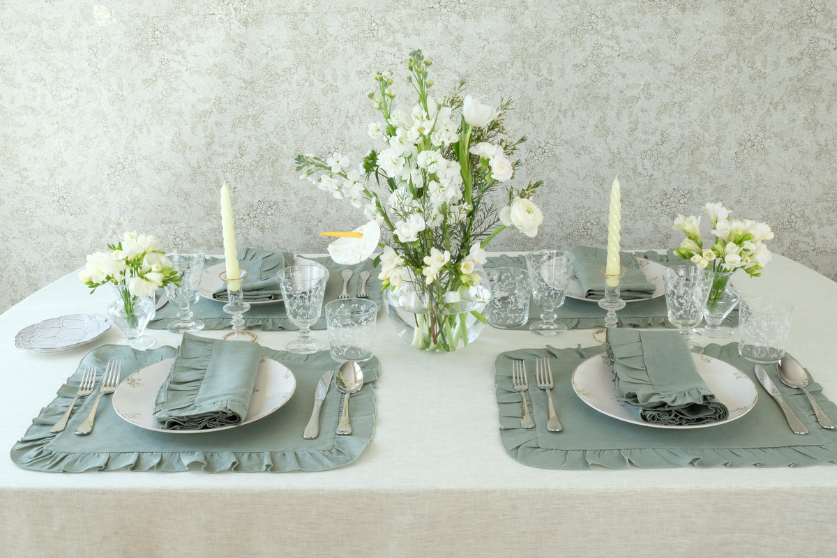 Ruffles Sea Sonen Napkin, Set of 4