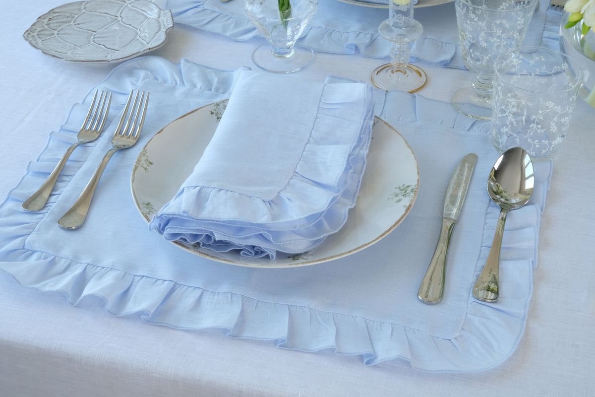 Ruffles Mavi Napkin, Set of 4