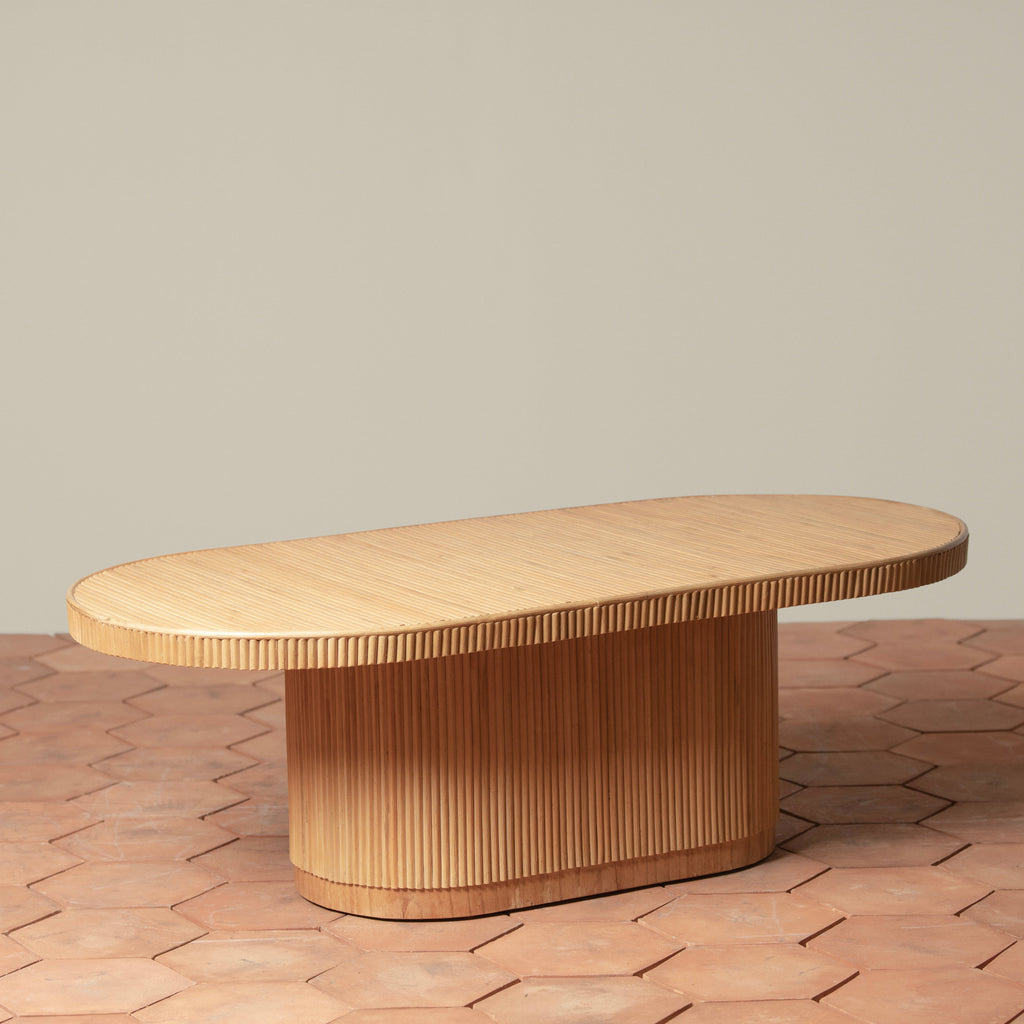 gabriella rattan coffee table angle