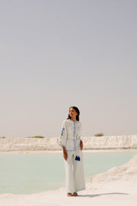 Blue Linen Set