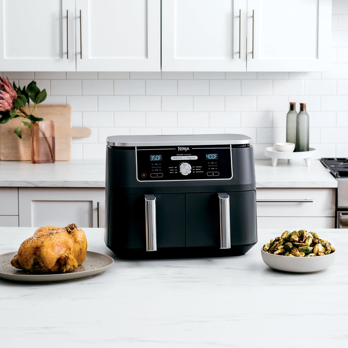 Foodi 6-in-1 10 qt XL 2 Basket Air Fryer with DualZone Technology