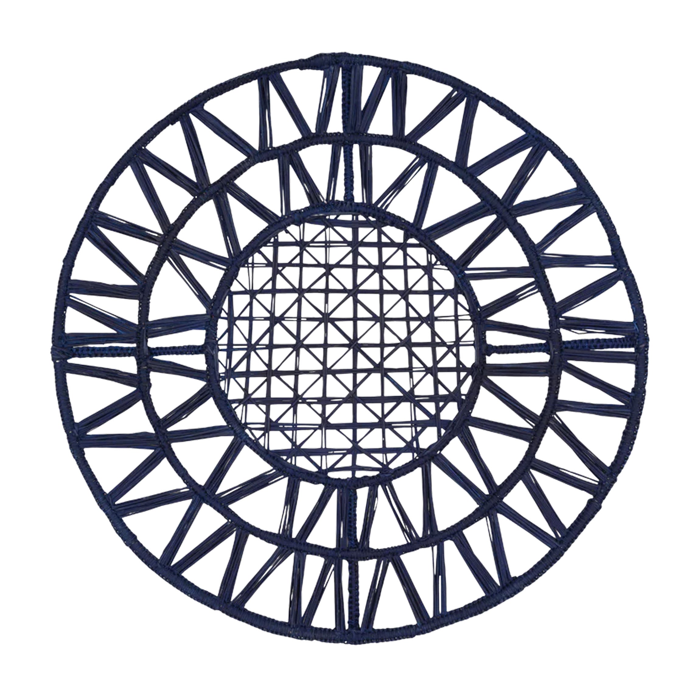 David Hicks Woven Placemat in Blue