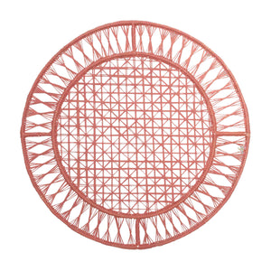David Hicks Woven Placemat in Pink