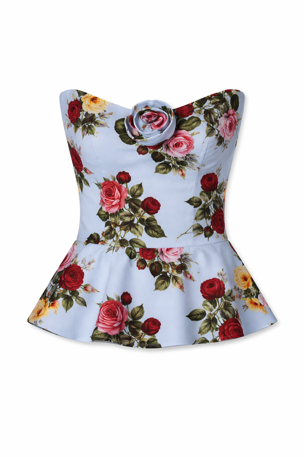 Delicias Corset Top in Blue