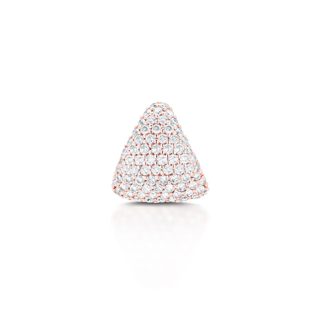 Diamond-Earring-Cup-Rose-Gold-Front, 14k rose gold