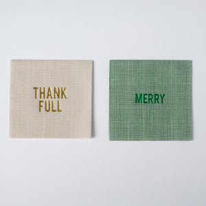 Thank Full Disposable Napkins, Set of 16
