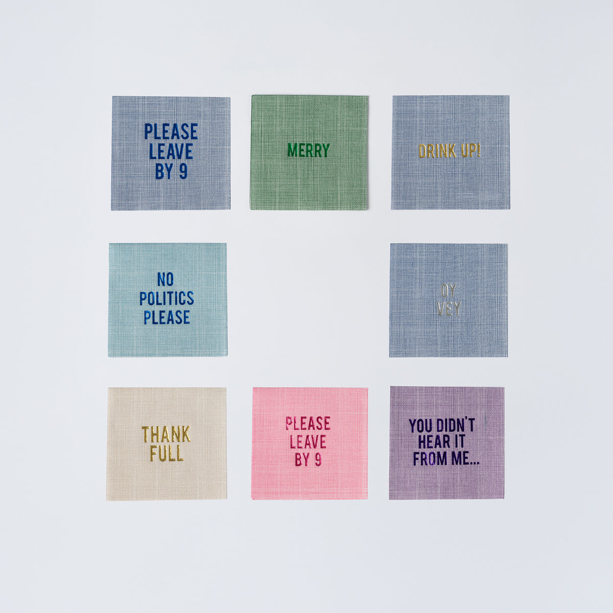 Drink Up Disposable Napkins, Set of 16