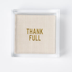 Thank Full Disposable Napkins, Set of 16