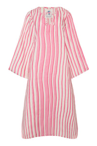 Doha Caftan in Pink Stripe