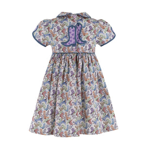 Sarita Girl Dress in Boots Print