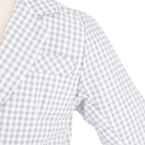 Hayden Boy Blazer in Grey Gingham