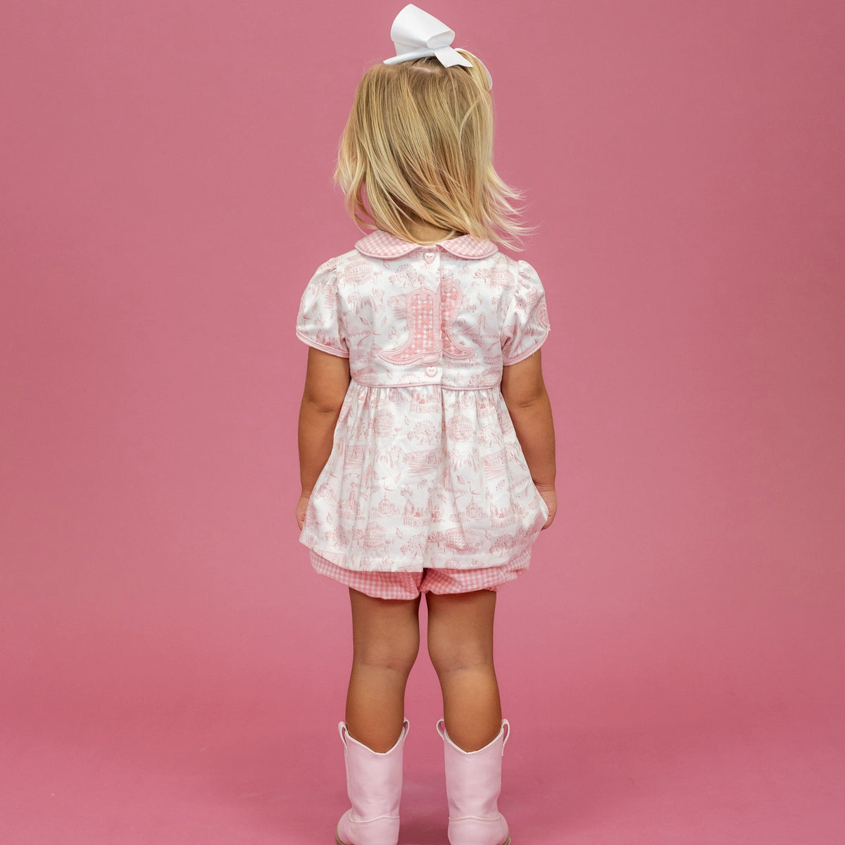 Emery Girl Set in Dallas Print