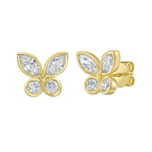 Eurema Butterfly Diamond Studs