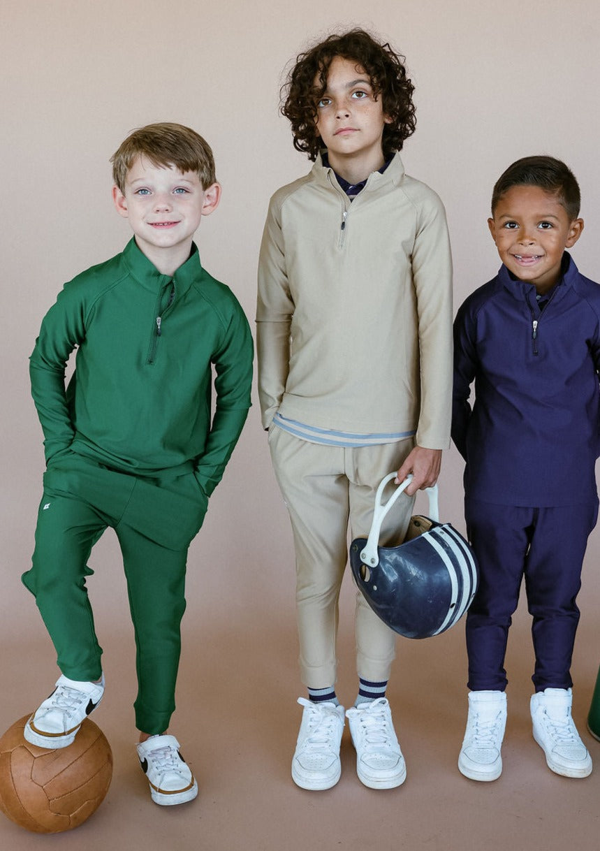 Half-Zip in Khaki