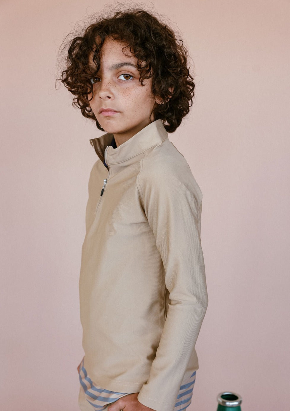 Half-Zip in Khaki