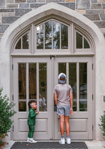 Retro Super Short in Gray with White Piping
