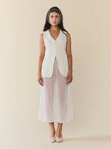 Alexa Top in Chapel White Floral