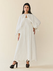 Mary Cape in Chapel White Floral
