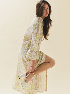 Birdie Dress in Lucca Green
