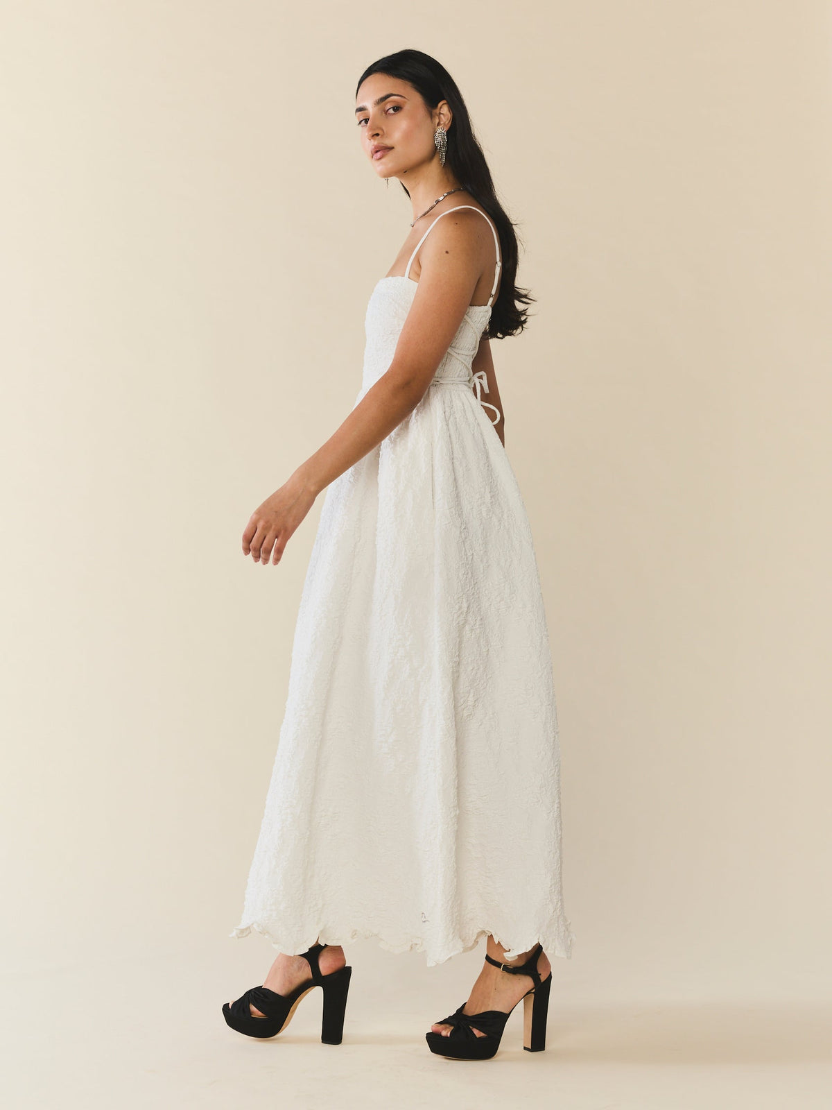 Gavin Dress in Chapel White Floral