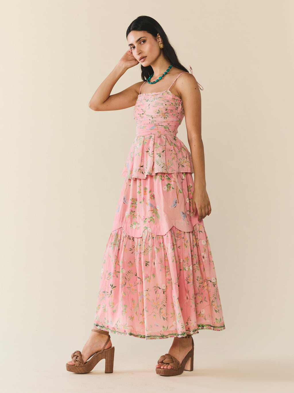 Erin Skirt in Peony Peacock x Larsen McDowell