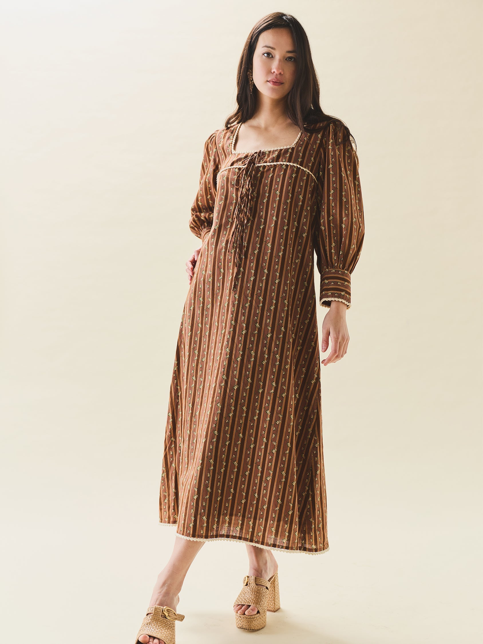 Tara Dress in Fresh Garden Floral
