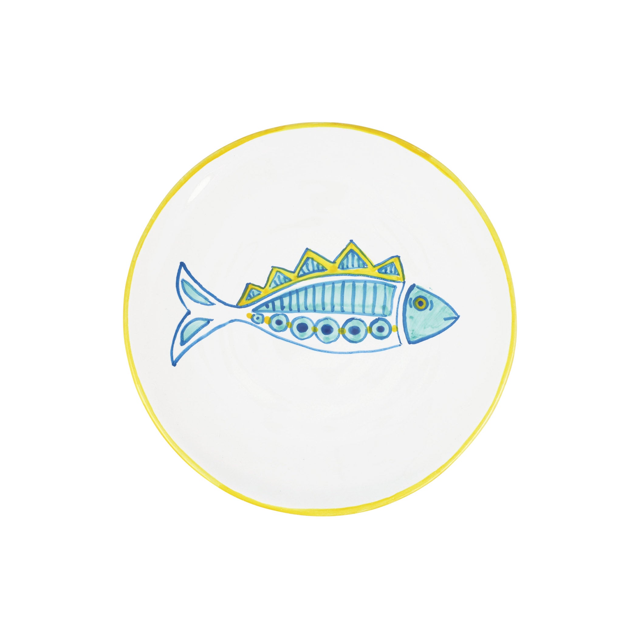 Elba's Fish Spiked Fin Salad Plate in Multi