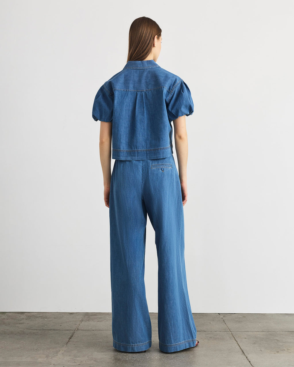 Elza Top in Medium Indigo Blue