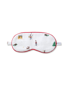 Kid’s Twill Sleep Mask in Holiday Town