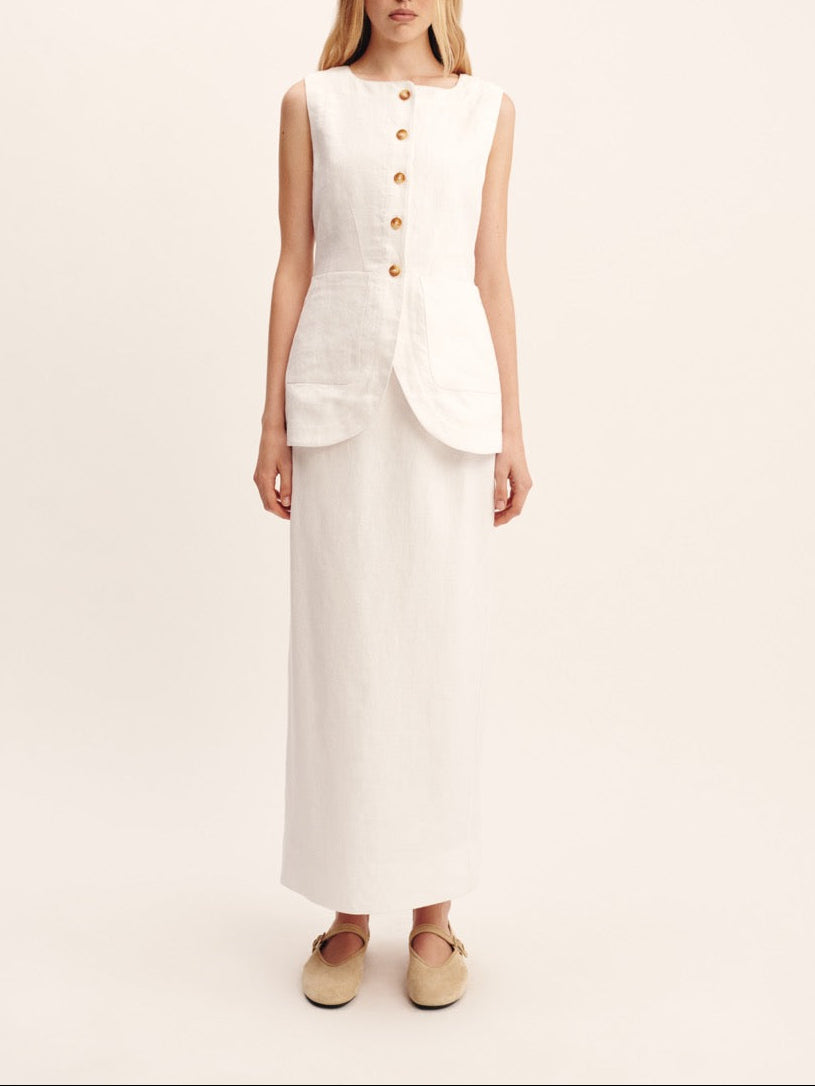 Emma Vest in Ivory