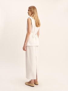 Emma Pencil Skirt in Ivory