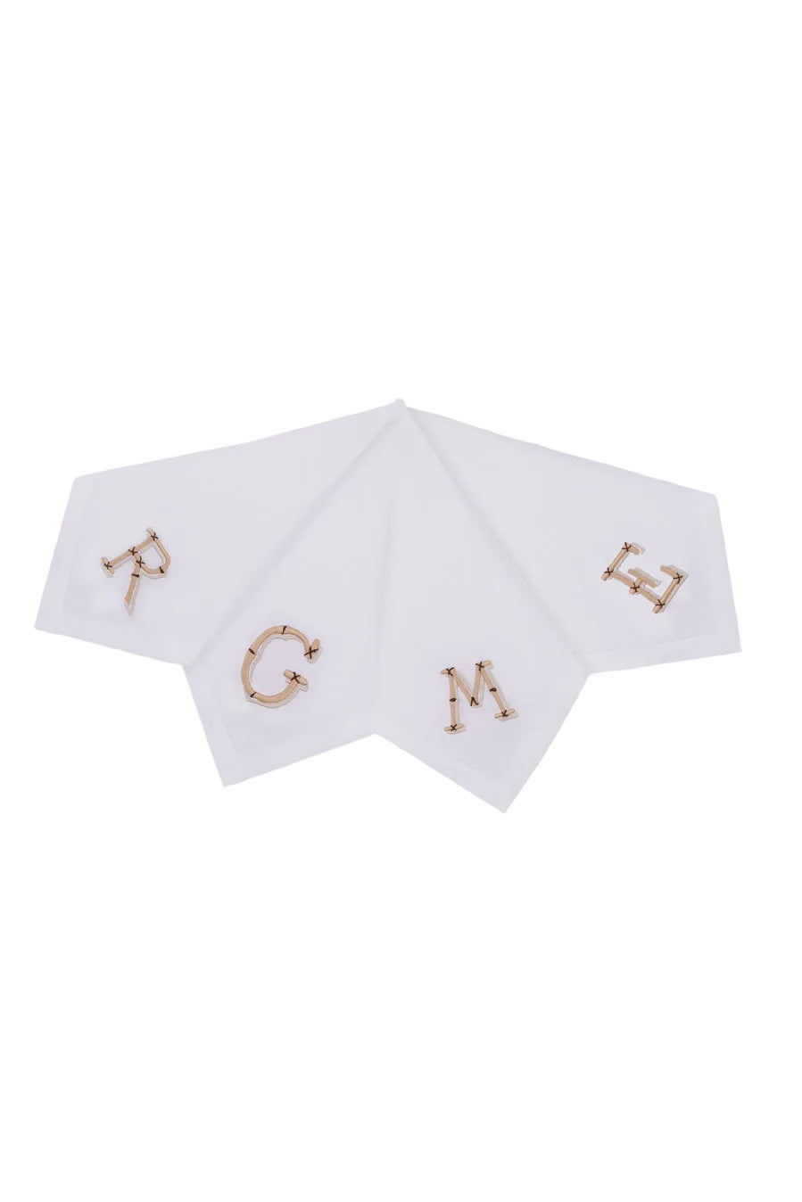 The Bamboo Monogram Napkin, Set of 4