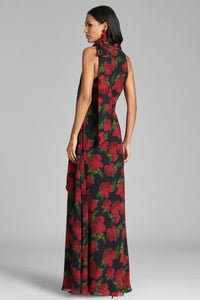 Kayla Gown in Ruby Tea Roses