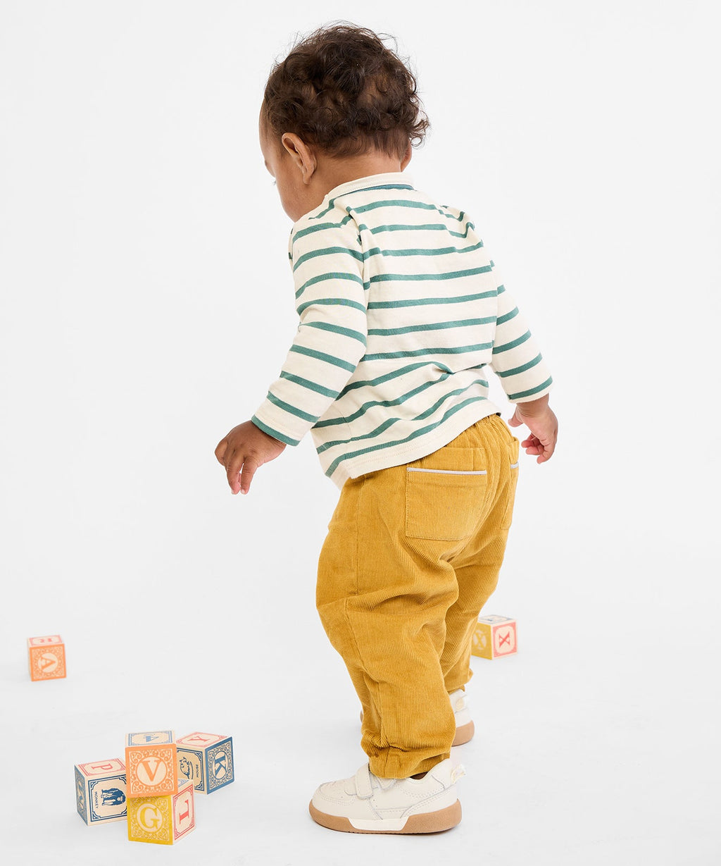 Edward Baby T-Shirt in Pine Stripe