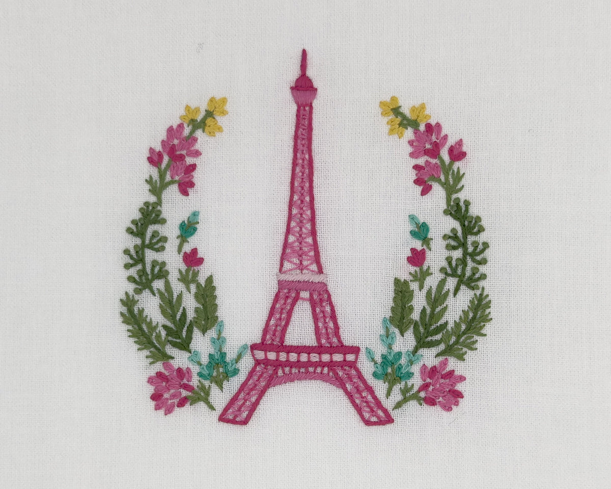Image of a Henry Handwork Eiffel Floral motif.